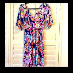 XS Lilly Pulitzer Parigi Dress Boho Bateau